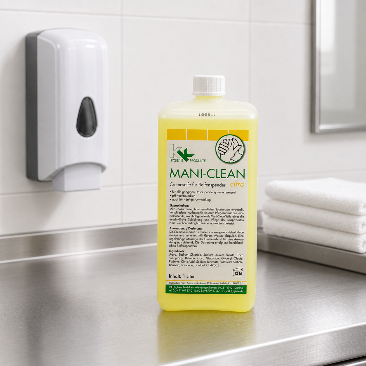 KK Mani-Clean Citro Seife Handwaschseife 1 Liter Euroflasche