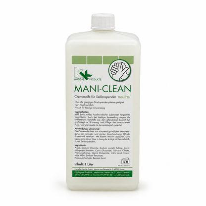 KK Mani-Clean Neutral Seife | Cremeseife | 1 Liter Euroflasche
