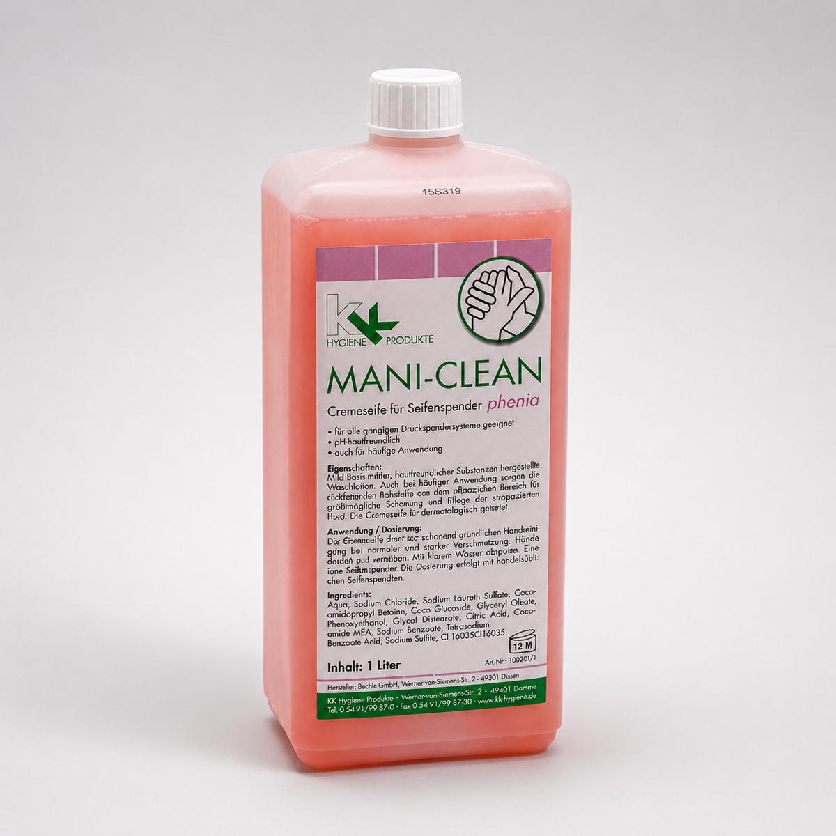 KK Mani-Clean Phenia Seife | Handwaschseife | 1 Liter Euroflasche