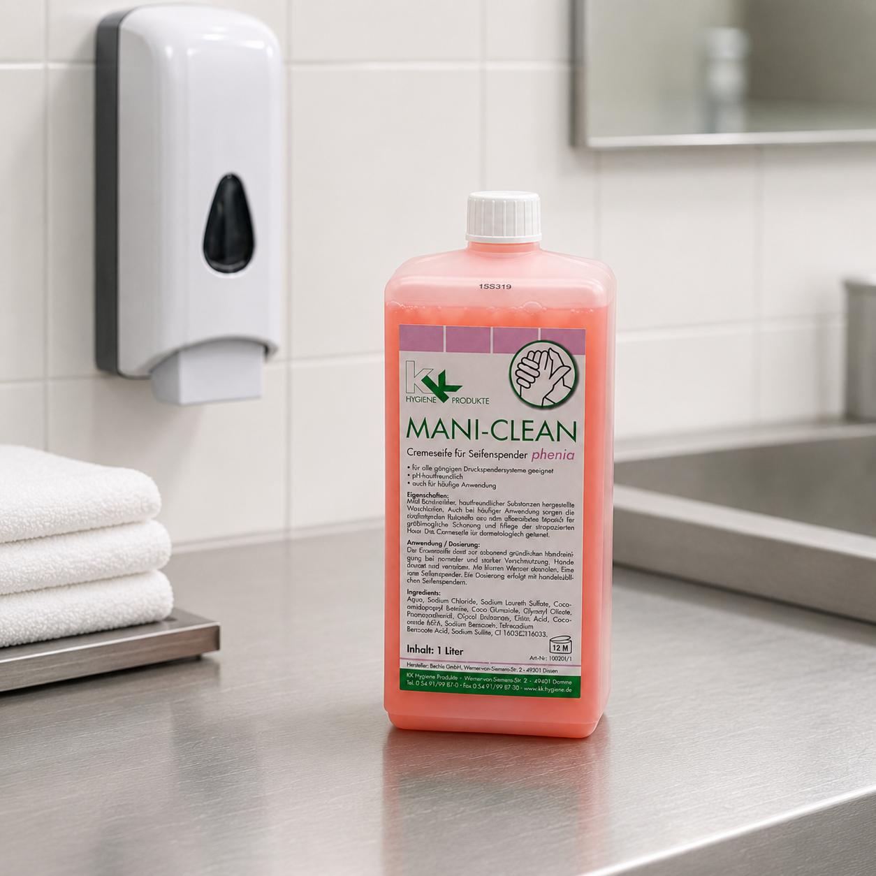 KK Mani-Clean Phenia Seife | Handwaschseife | 1 Liter Euroflasche