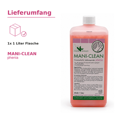 KK Mani-Clean Phenia Seife | Handwaschseife | 1 Liter Euroflasche