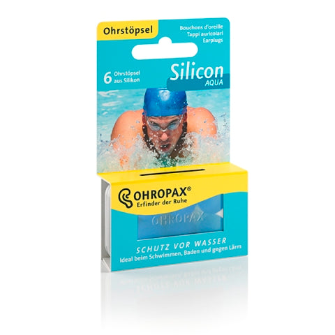OHROPAX® Silicon | Aqua 6 Stück/Dose in Hängeschachtel