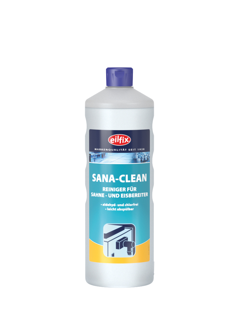 Eilfix® SANA CLEAN® | Hygienereiniger für Sahne- & Eisbereiter | 1 Liter Flasche Eilfix® SANA CLEAN® | Hygienereiniger für Sahne- & Eisbereiter | 1 Liter Flasche