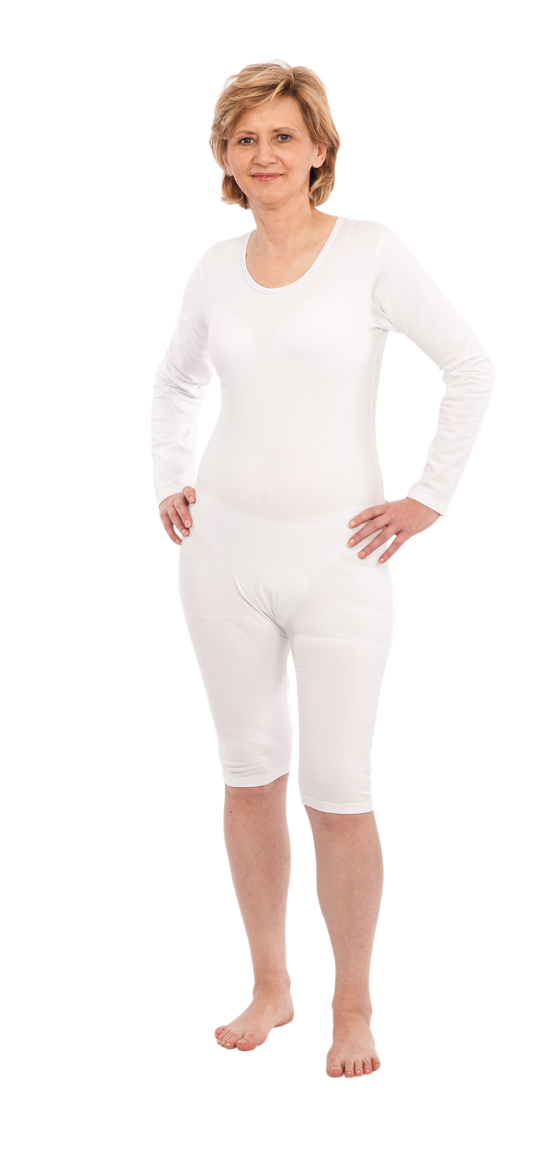 Suprima | Pflegebody | Unisex | Langarm | Größe S-XXL | Weiß | 4699