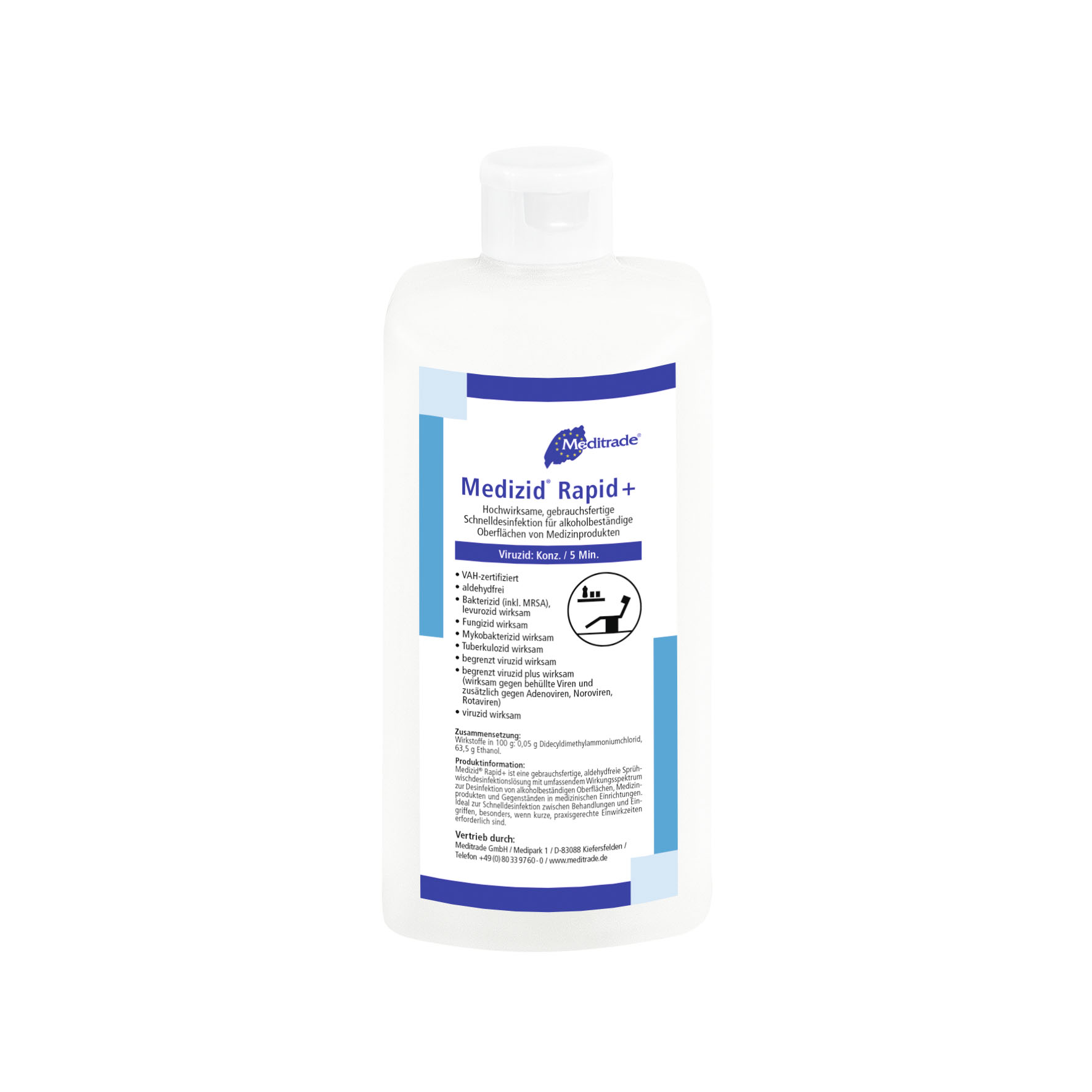 Medizid Rapid+ 500 ml Flasche Medizid Rapid+ 500 ml Flasche