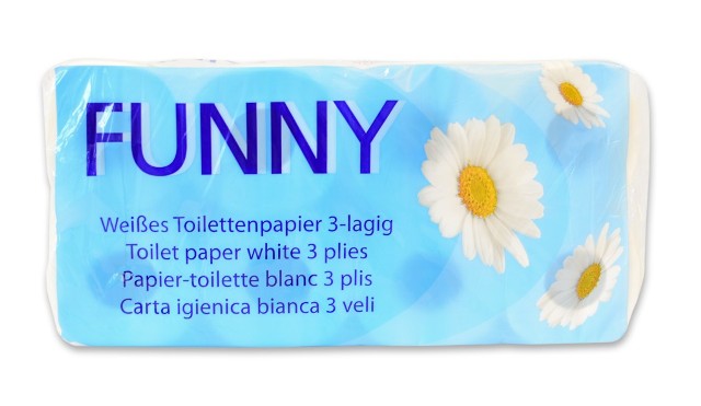 Toilettenpapier | 3-lagig | Weiß | 72 Rollen/Beutel | AG-014 Toilettenpapier | 3-lagig | Weiß | 72 Rollen/Beutel | AG-014