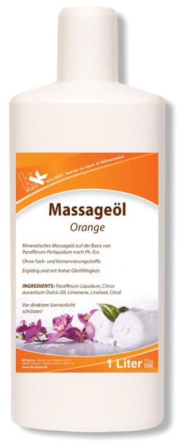 KK Massageöl Orange 1 Liter Flasche KK Massageöl Orange 1 Liter Flasche