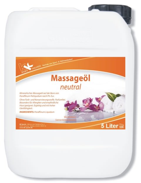 KK Massageöl Neutral 5 Liter Kanister KK Massageöl Neutral 5 Liter Kanister