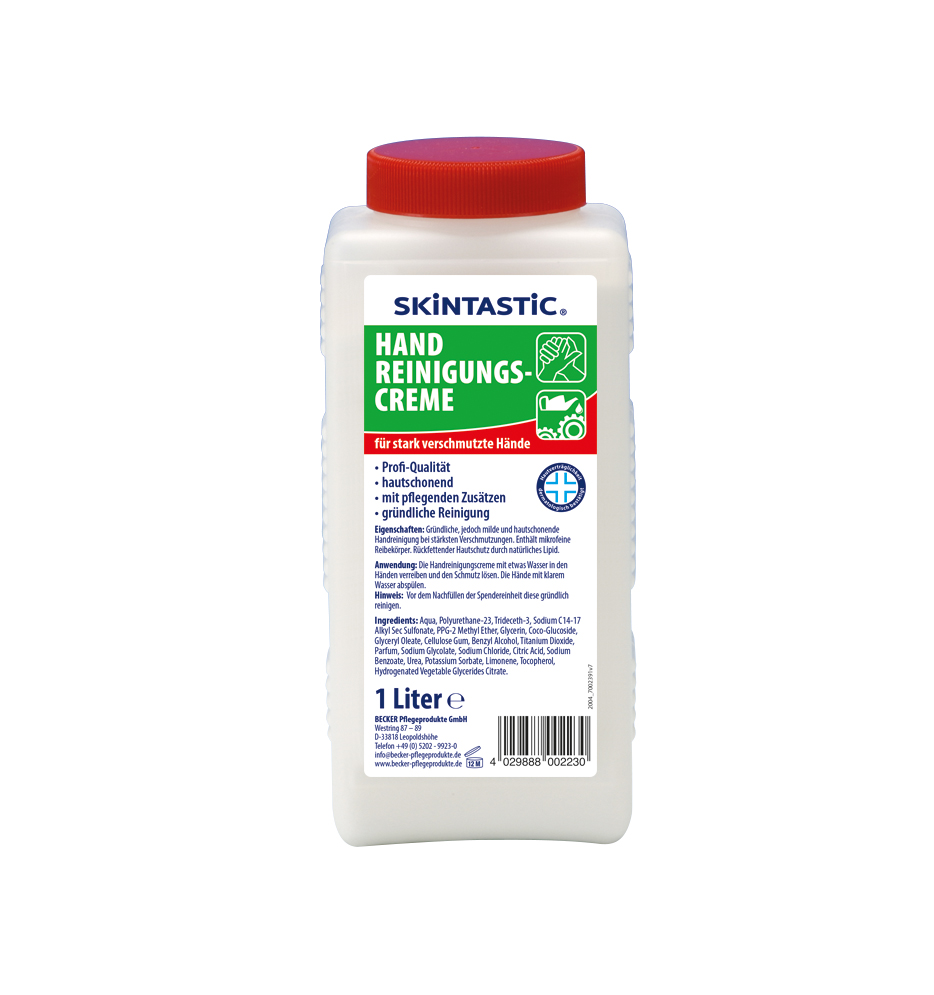 Handreinigungscreme 1 Liter Flasche Handreinigungscreme 1 Liter Flasche