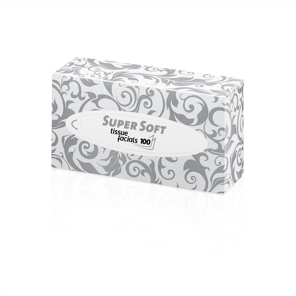 Kosmetiktücher | Super Soft | 2-lagig | Hochweiß | 100 Tücher/Box Kosmetiktücher | Super Soft | 2-lagig | Hochweiß | 100 Tücher/Box