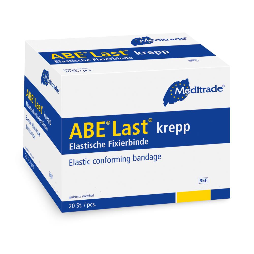 Fixierbinde | ABE-Last® krepp | Weiß | 8 cm x 4 m | 20 Stück / Packung