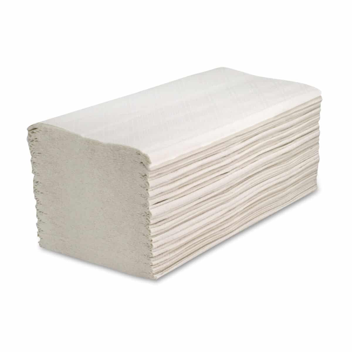 Falthandtuch | 25 x 23 cm | 2-lagig | ZZ-Falz | Weiß | 3200 Stück/Karton Falthandtuch | 25 x 23 cm | 2-lagig | ZZ-Falz | Weiß | 3200 Stück/Karton