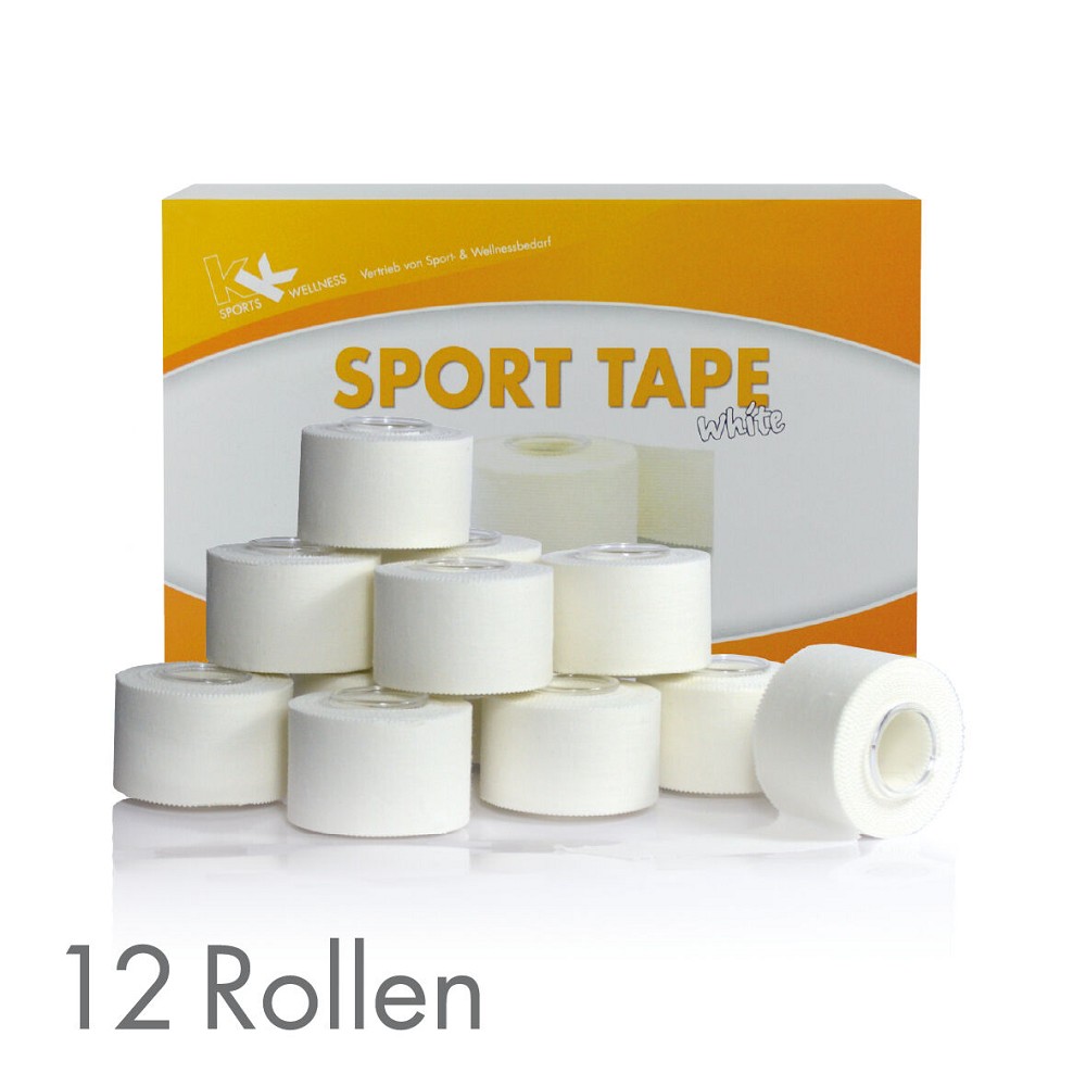 KK Sporttape | Weiß | 3,8 cm x 10 m | 12 Rollen/Box