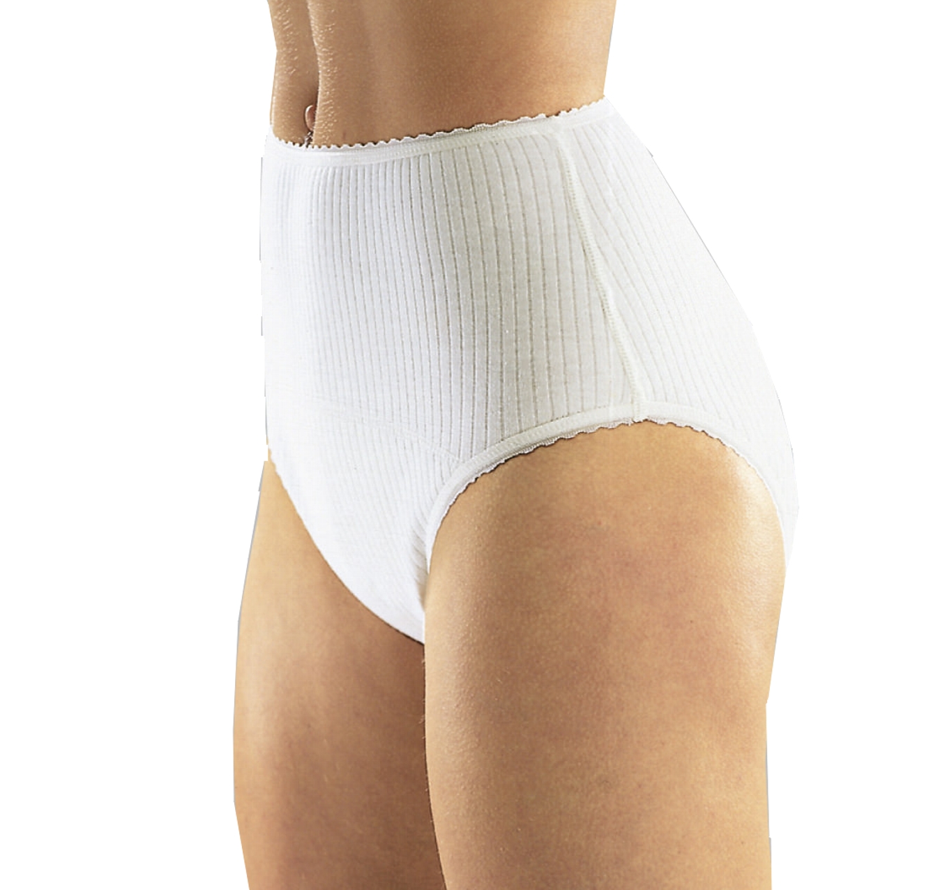 Suprima | Baumwoll Slip für Damen | Größe 36/38-52/54 | Schlupfform | Weiß | 1275