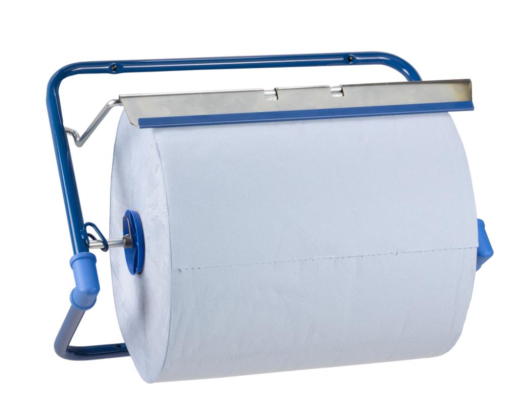 Wandhalter | Metall | Für Putztuchrolle bis Ø 40 cm | Blau | ST-88522 Wandhalter | Metall | Für Putztuchrolle bis Ø 40 cm | Blau | ST-88522