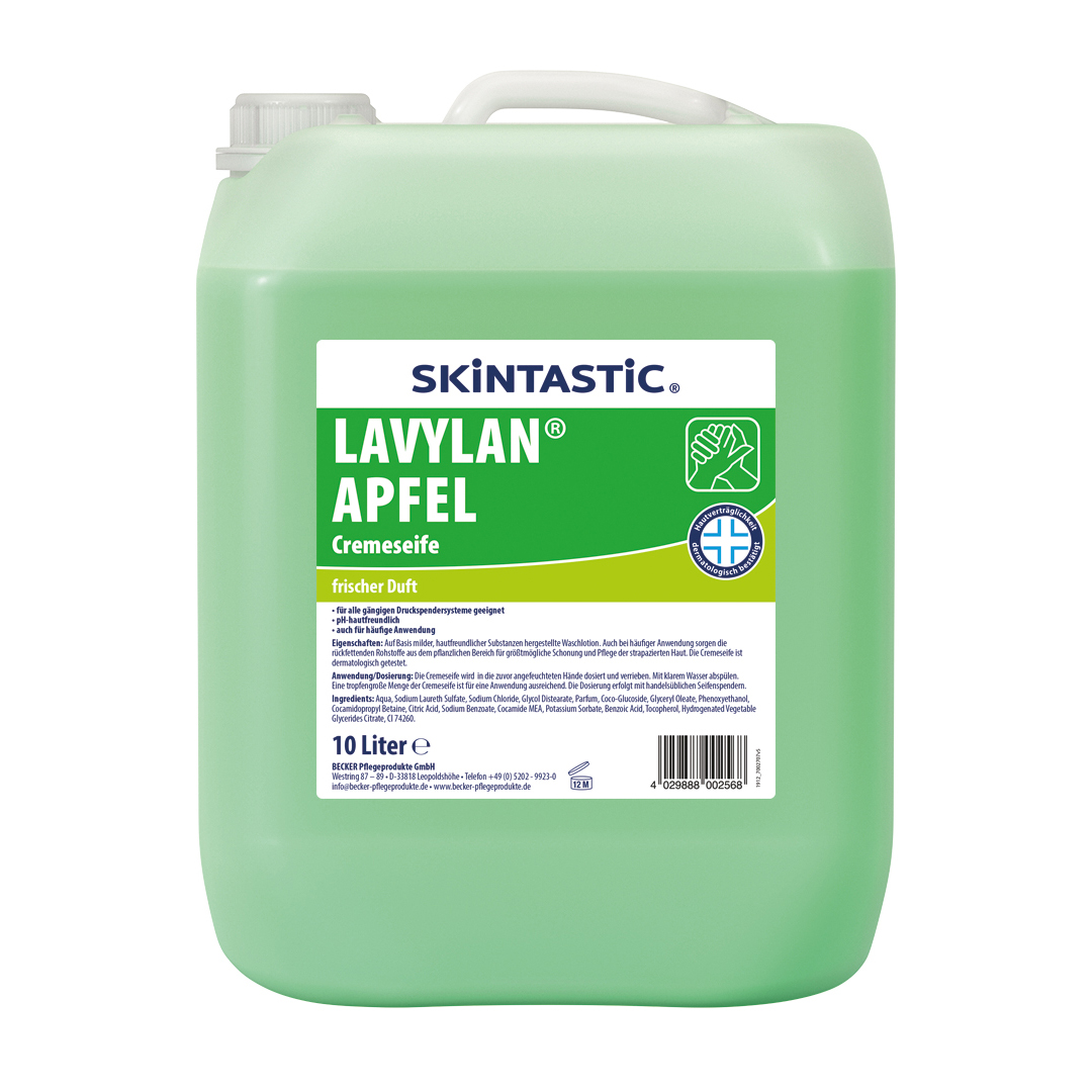 Lavylan Cremeseife | Apfel | 10 Liter Kanister Lavylan Cremeseife | Apfel | 10 Liter Kanister