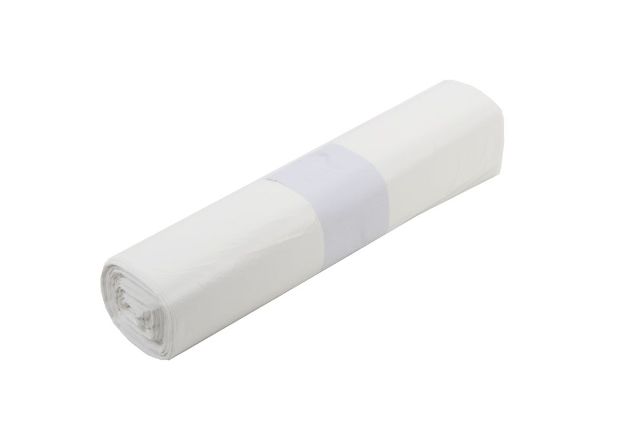 Müllbeutel | 18 Liter | Weiß | 100 Stück/Rolle Müllbeutel | 18 Liter | Weiß | 100 Stück/Rolle