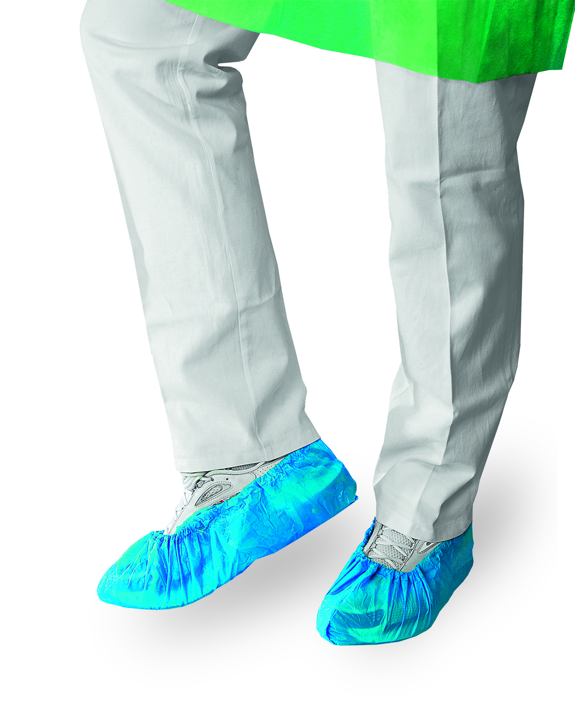 Überschuhe CPE mit Gummizug | 20 μ | Blau | 100 Stück/Packg. Überschuhe CPE mit Gummizug | 20 μ | Blau | 100 Stück/Packg.