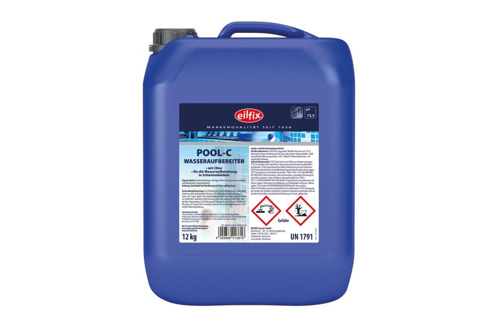 Eilfix® Pool C |  Flüssiger Wasseraufbereiter | 12 kg Kanister Eilfix® Pool C |  Flüssiger Wasseraufbereiter | 12 kg Kanister