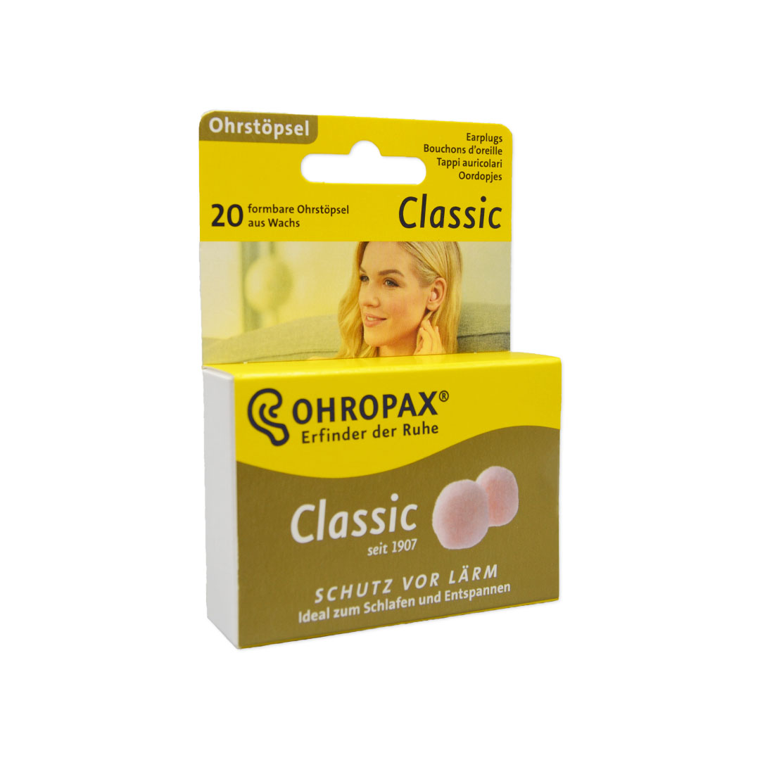 OHROPAX Classic | Ohrstöpsel aus Wachs | 20 Stück/Schiebeschachtel OHROPAX Classic | Ohrstöpsel aus Wachs | 20 Stück/Schiebeschachtel