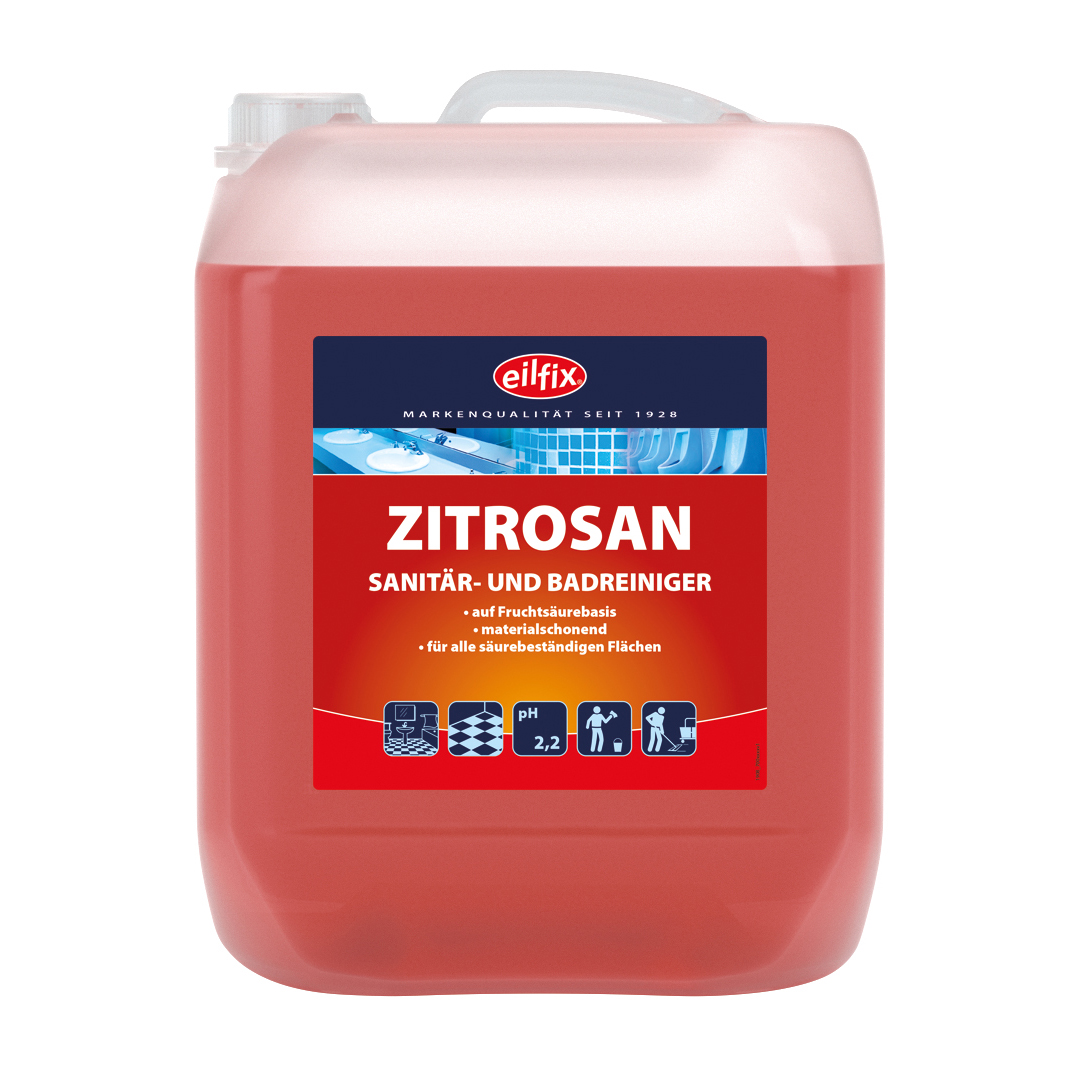 Eilfix® Zitrosan | Sanitär- und Badreiniger | 10 Liter Kanister Eilfix® Zitrosan | Sanitär- und Badreiniger | 10 Liter Kanister