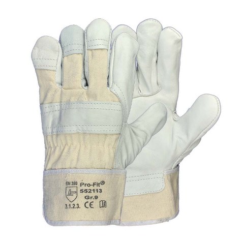 Pro-Fit® Rindvollleder-Handschuhe Größe 9-12-12 XXXL Pro-Fit® Rindvollleder-Handschuhe Größe 9-12-12 XXXL