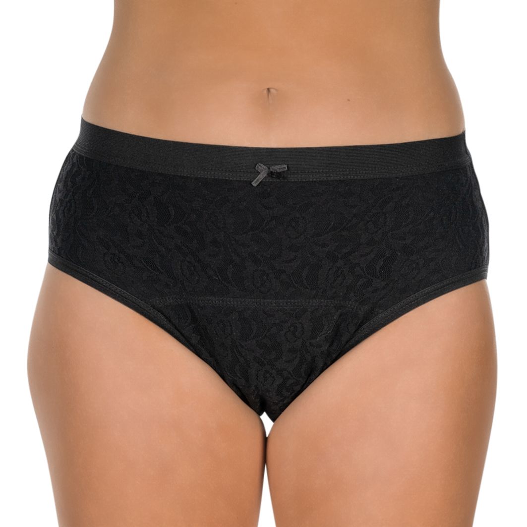 LaDonna Inkontinenz Slip | Damen | Größe S-XL | Schwarz | mit Wäscheschutz | 1267