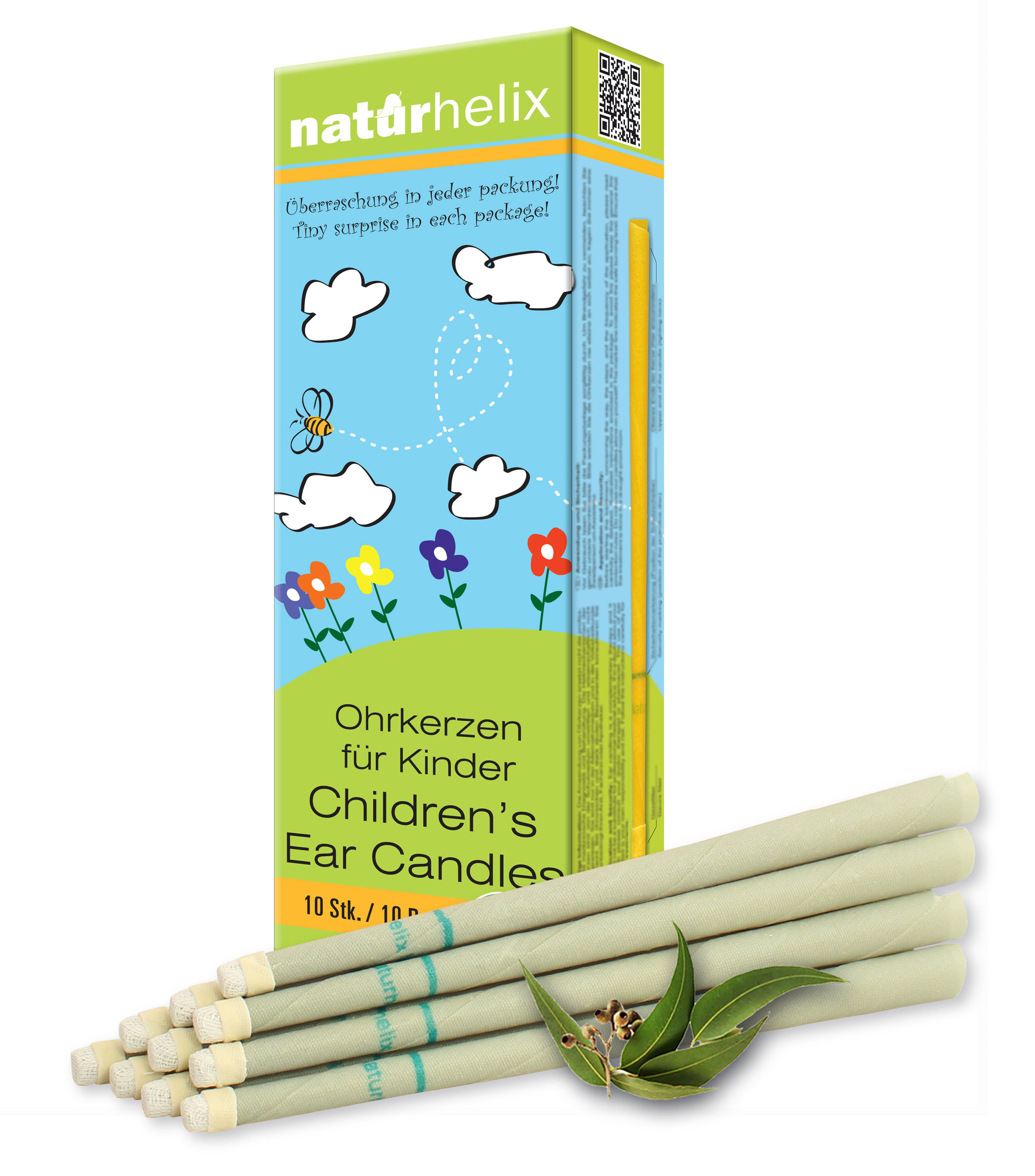 Kinder-Ohrkerzen Eukalyptus 10 Stück/Packung Kinder-Ohrkerzen Eukalyptus 10 Stück/Packung
