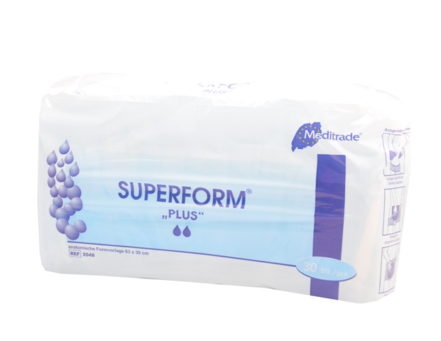 Beesana® Superform® | Plus | Inkontinezvorlage |  30 Stück/Packung