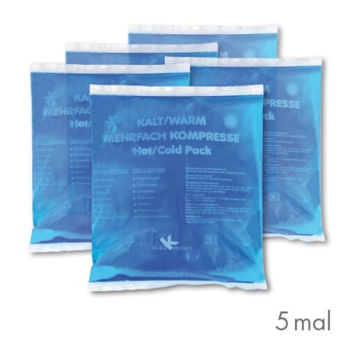 Kalt-Warm Kompressen | KK Hygiene Mehrfachkompresse | Größe: 13 x 14 cm | 5 Stück | Mikrowellengeeig Kalt-Warm Kompressen | KK Hygiene Mehrfachkompresse | Größe: 13 x 14 cm | 5 Stück | Mikrowellengeeig