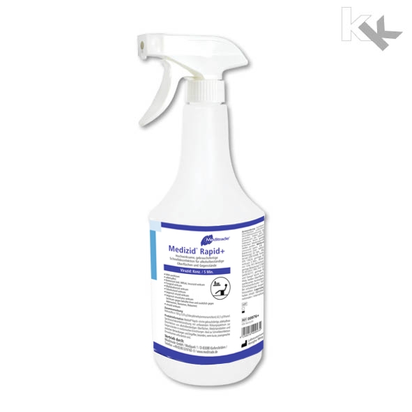 Medizid® Rapid+ 1 Liter Sprühflasche inkl. Sprühkopf Medizid® Rapid+ 1 Liter Sprühflasche inkl. Sprühkopf