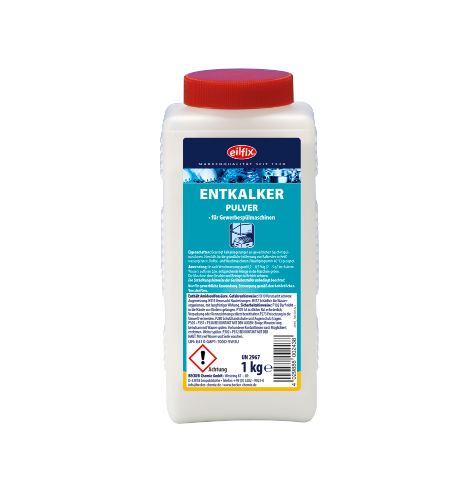 Eilfix® Entkalker | Pulver | 1 kg Dose Eilfix® Entkalker | Pulver | 1 kg Dose
