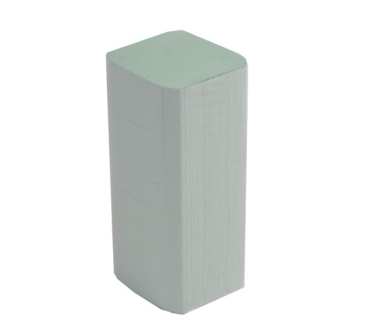 Falthandtuch | 25 x 23 cm | 2-lagig | ZZ/V-Falz | Grün verklebt | 4000 Stück/Karton Falthandtuch | 25 x 23 cm | 2-lagig | ZZ/V-Falz | Grün verklebt | 4000 Stück/Karton