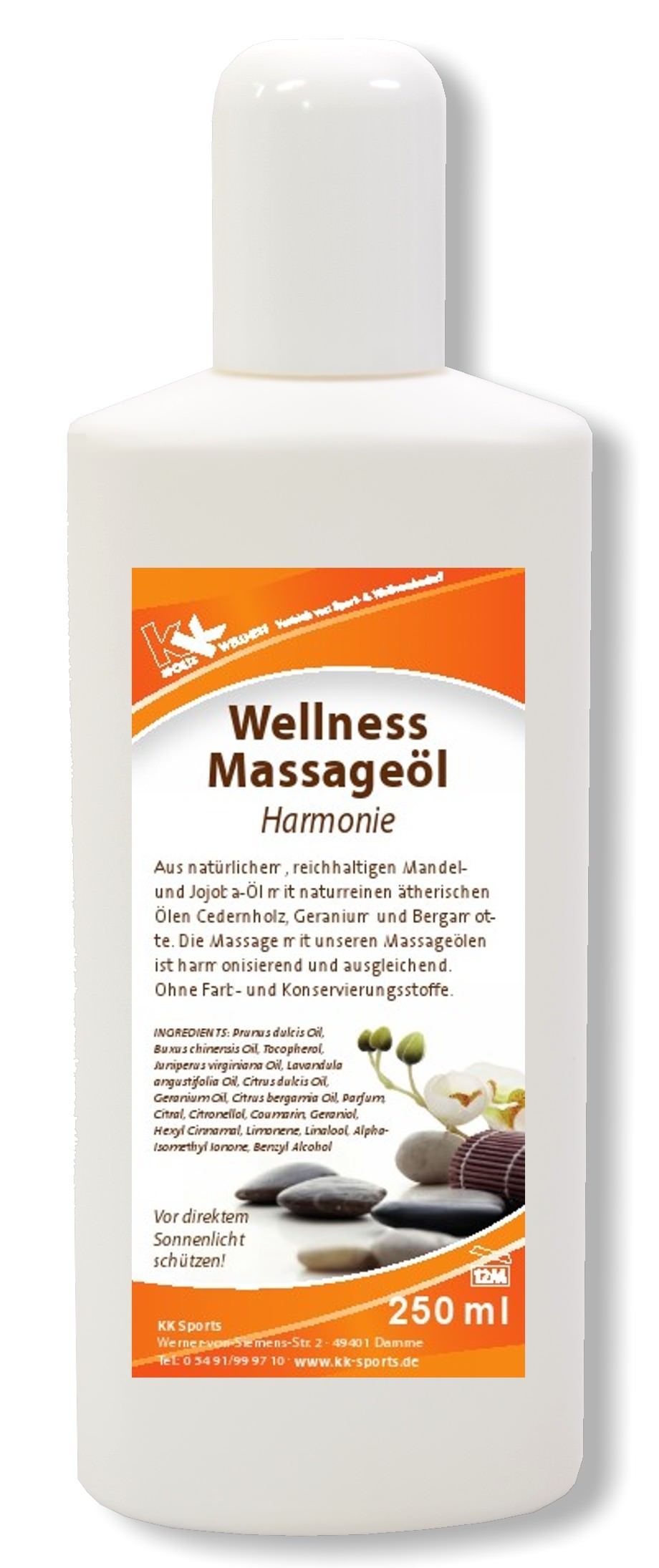 KK Wellness Massageöl Harmonie 250 ml Flasche