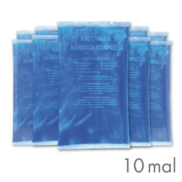 KK Kalt-Warm-Kompressen 10 Stück 16x 9 cm Linderung  Mikrowellengeeignet KK Kalt-Warm-Kompressen 10 Stück 16x 9 cm Linderung  Mikrowellengeeignet