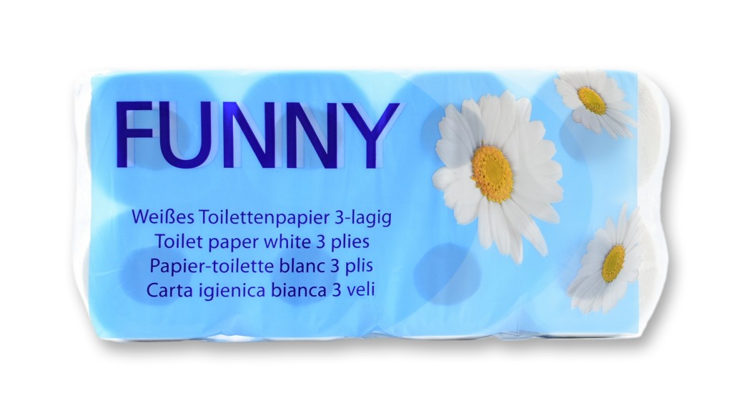 Toilettenpapier | 3-lagig | Weiss | 96 Rollen/ Beutel | AG-013 Toilettenpapier | 3-lagig | Weiss | 96 Rollen/ Beutel | AG-013
