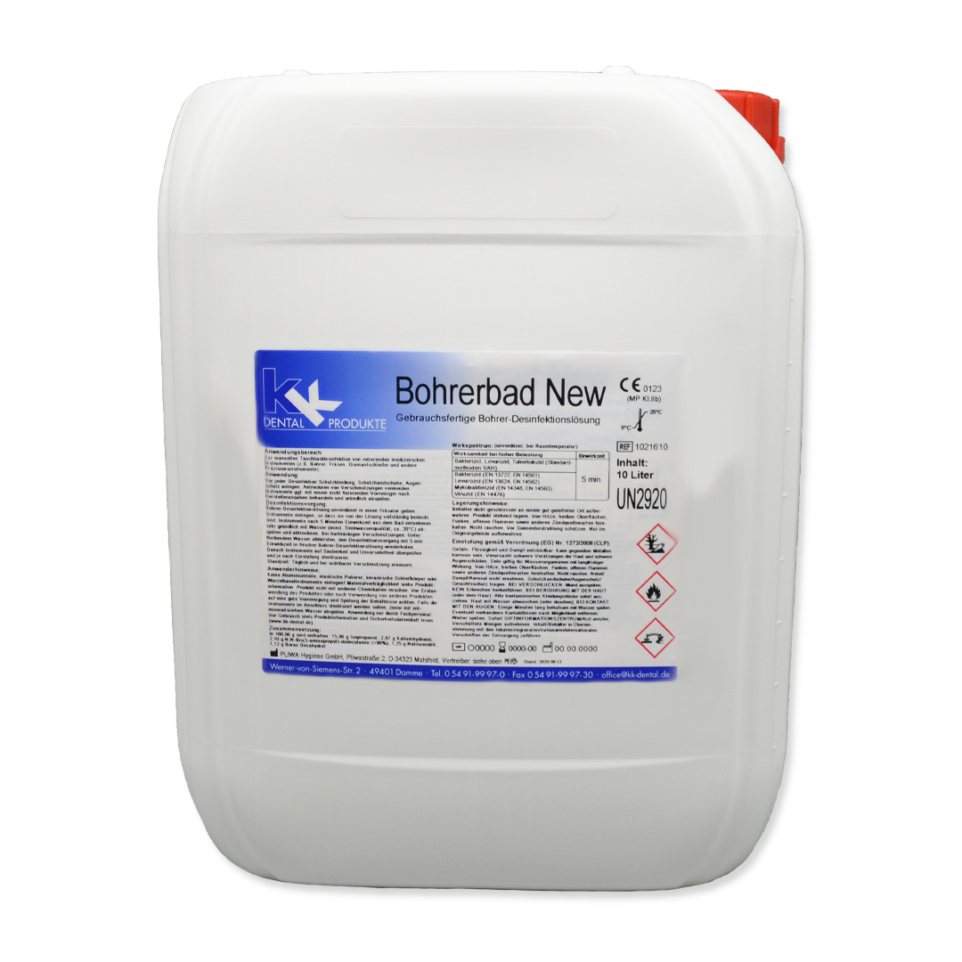 KK Bohrerbad New | 10 Liter Kanister| Gebrauchsfertige Bohrer-Desinfektionslösung KK Bohrerbad New | 10 Liter Kanister| Gebrauchsfertige Bohrer-Desinfektionslösung