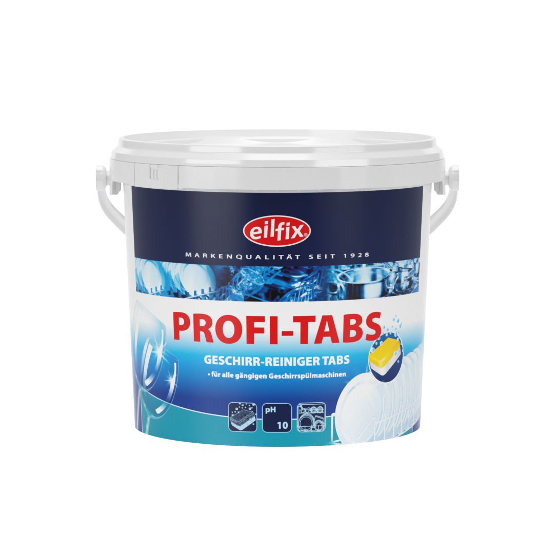 Eilfix® Profi-Tabs | Reiniger-Tabs für Haushaltsspülmaschinen | 160 Stück/Eimer Eilfix® Profi-Tabs | Reiniger-Tabs für Haushaltsspülmaschinen | 160 Stück/Eimer