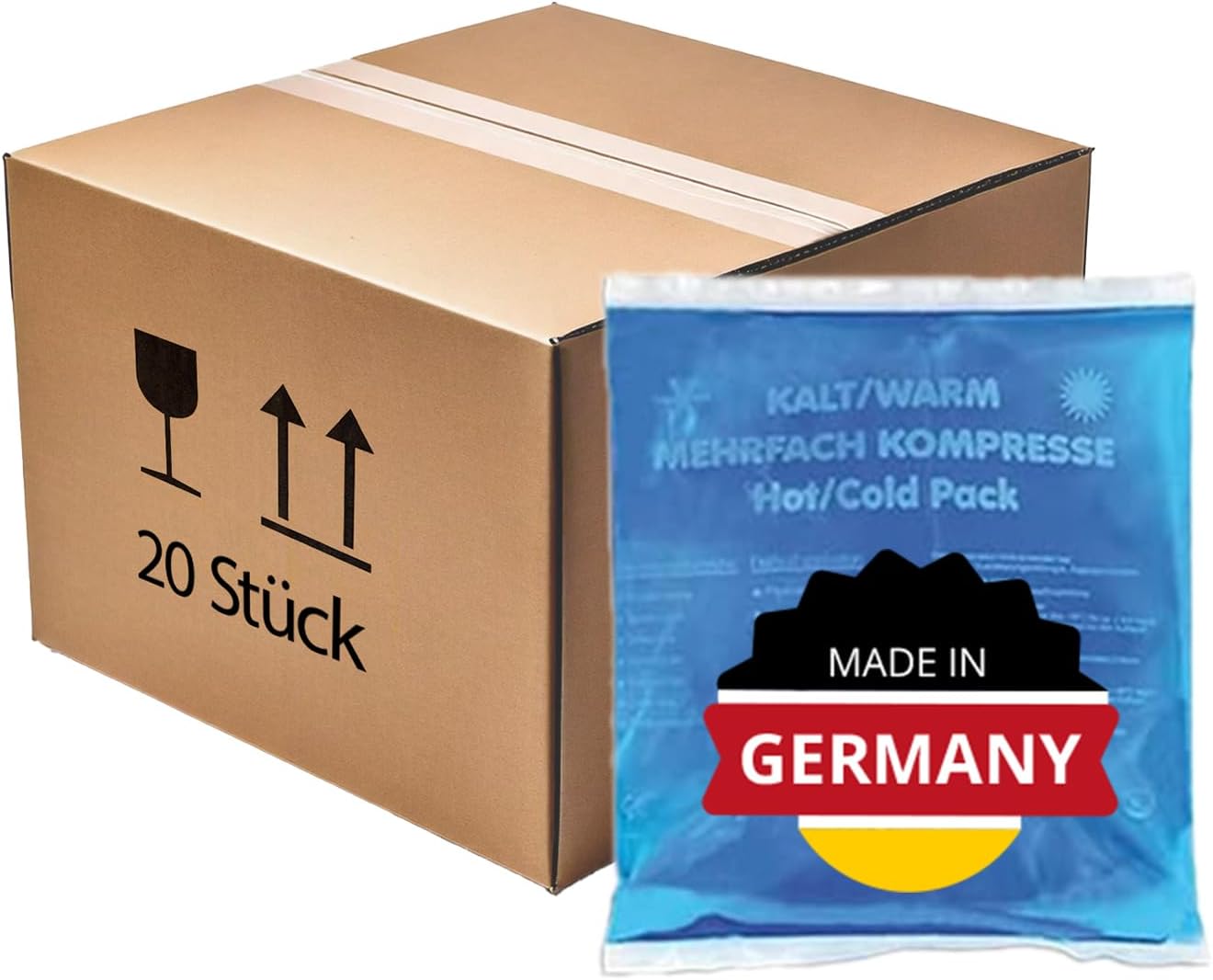 Kalt-Warm Kompressen | KK Hygiene Mehrfachkompresse | Größe: 13 x 14 cm | 20 Stück | Mikrowellengeei Kalt-Warm Kompressen | KK Hygiene Mehrfachkompresse | Größe: 13 x 14 cm | 20 Stück | Mikrowellengeei