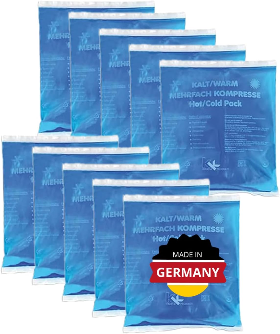 10 KK Kalt-Warm Kompressen Mehrfachkompresse 13 x 14 cm,  mikrowellengeeignet 10 KK Kalt-Warm Kompressen Mehrfachkompresse 13 x 14 cm,  mikrowellengeeignet