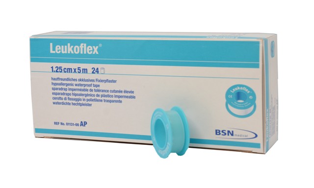 Leukoflex® | Fixierpflaster | 1,25 cm x 5 m Rolle Leukoflex® | Fixierpflaster | 1,25 cm x 5 m Rolle