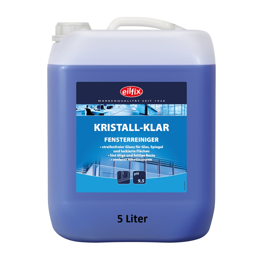 Eilfix® Kristall Klar | Fensterreiniger | 5 Liter Kanister