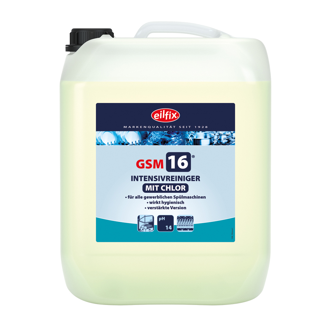 Eilfix® GSM 16 Geschirrspülmaschinenreiniger | mit Chlor | 14 kg Kanister Eilfix® GSM 16 Geschirrspülmaschinenreiniger | mit Chlor | 14 kg Kanister
