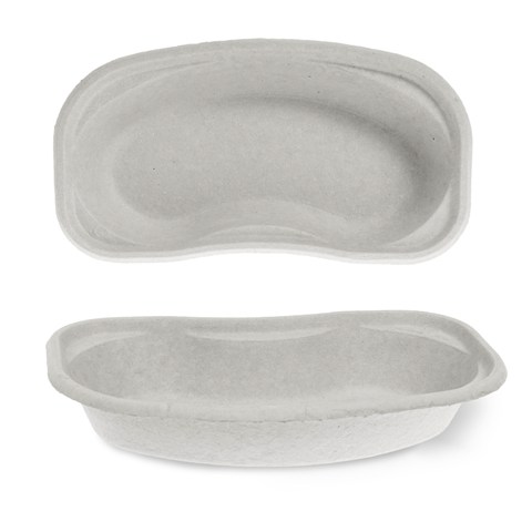 Beesana® Bowl Nierenschale | Pappe | Grau | 300 Stück/Karton