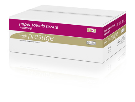 WEPA Prestige Handtuchpapier | 25 x 23 cm | 2-lagig | 3.000 Blatt/Karton