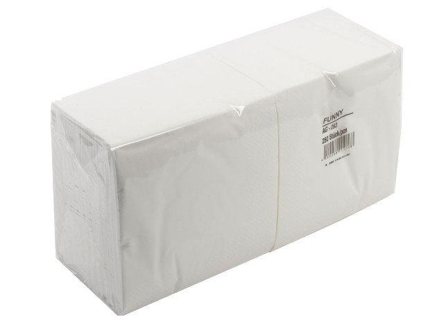 Tafelserviette | 33 x 33 cm | 2-lagig | 1/4 Falz | 250 Stück/Packung Tafelserviette | 33 x 33 cm | 2-lagig | 1/4 Falz | 250 Stück/Packung