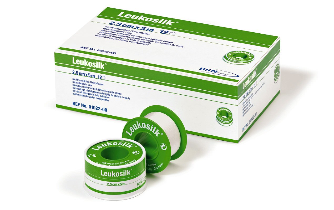 Leukosilk® | Fixierpflaster | Weiß | 2,5 cm x 5 m Rolle Leukosilk® | Fixierpflaster | Weiß | 2,5 cm x 5 m Rolle