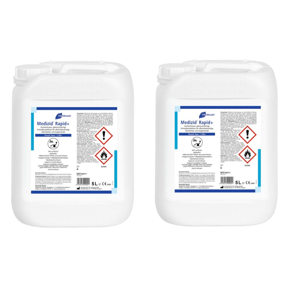 Meditrade Medizid Rapid+ 2 x 5 Liter Kanister Meditrade Medizid Rapid+ 2 x 5 Liter Kanister