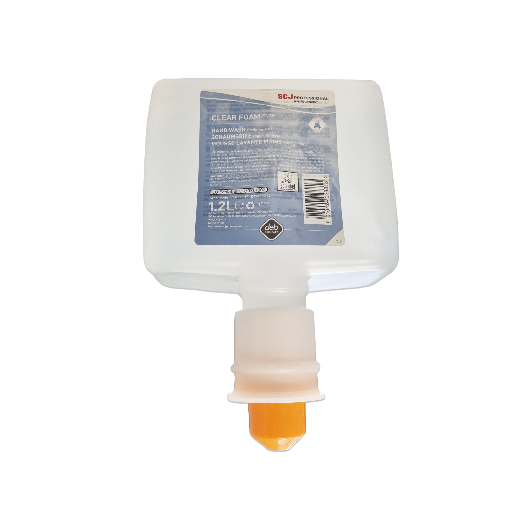 Clear Foam Pure | Schaumseife | Unparfümiert | 1,2 Liter Kartusche Clear Foam Pure | Schaumseife | Unparfümiert | 1,2 Liter Kartusche