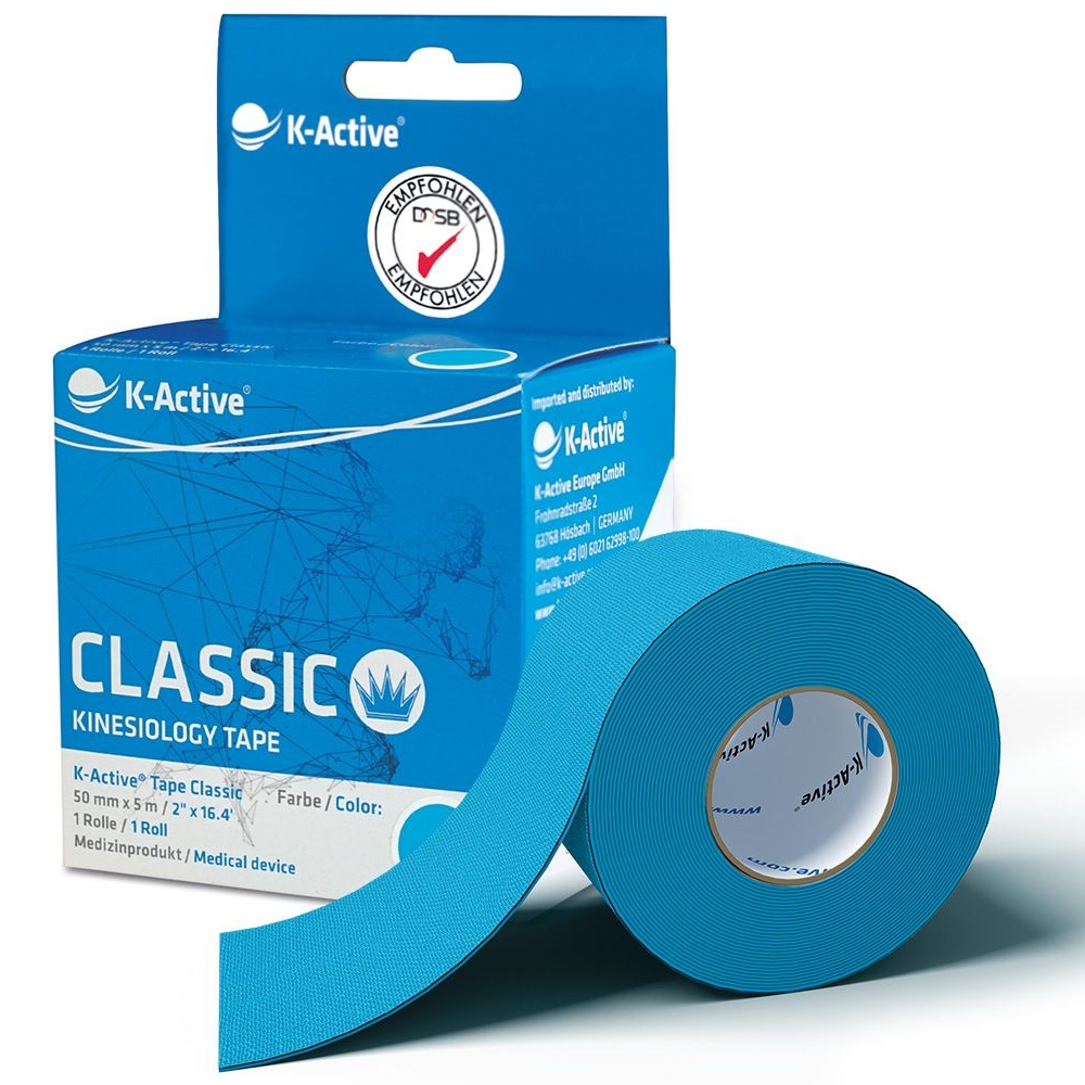 K-Active Tape Classic 50 mm x 5 m Rolle Blau